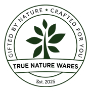"True Nature Wares logo – eco-friendly brand emblem for sustainable areca palm leaf products in Singapore"