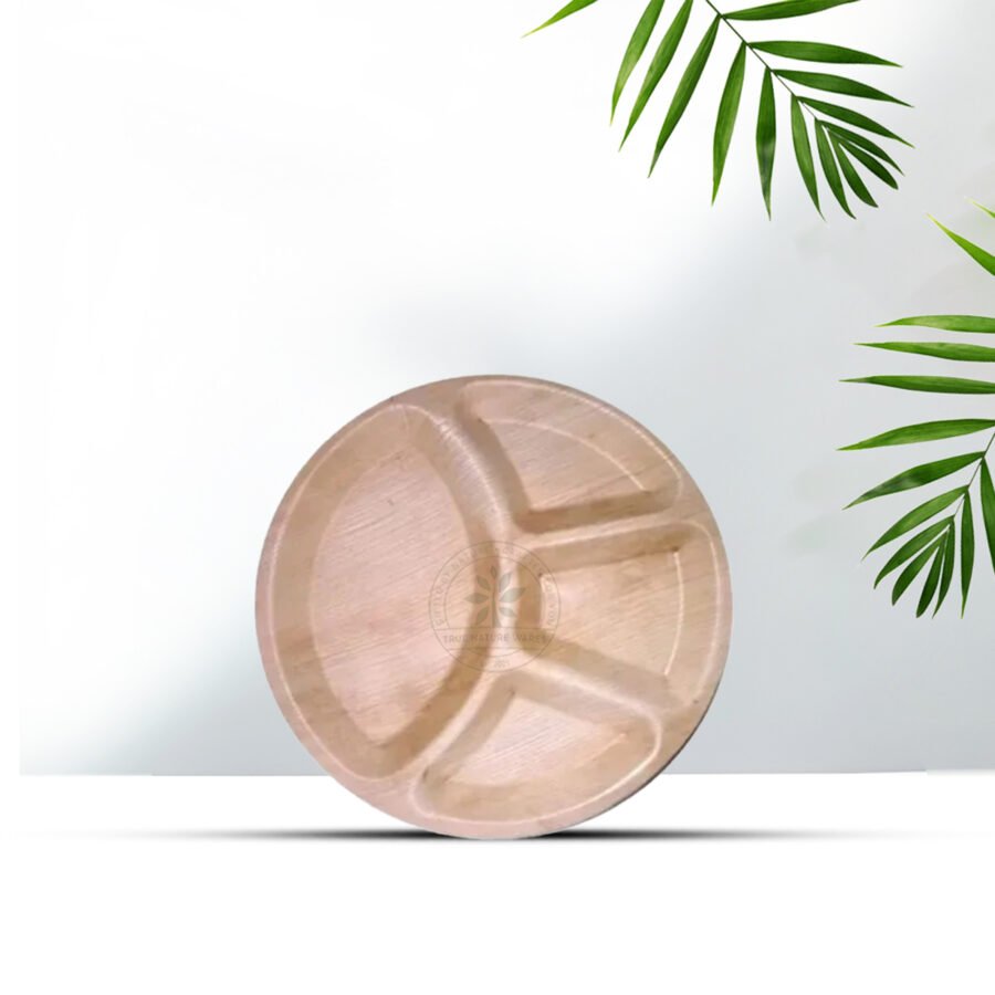 9" Round Plate 4 Partition