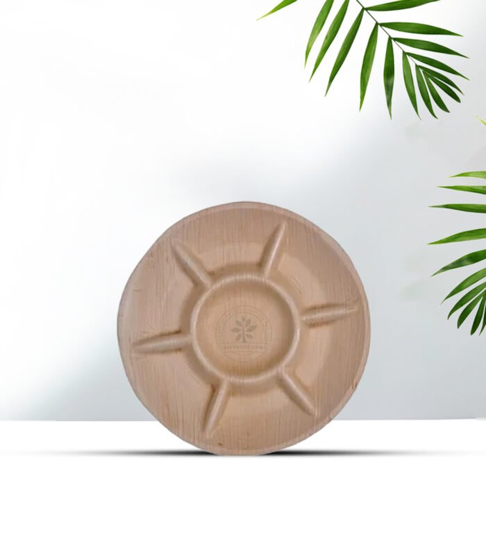 9" Round Plate 7 Partition