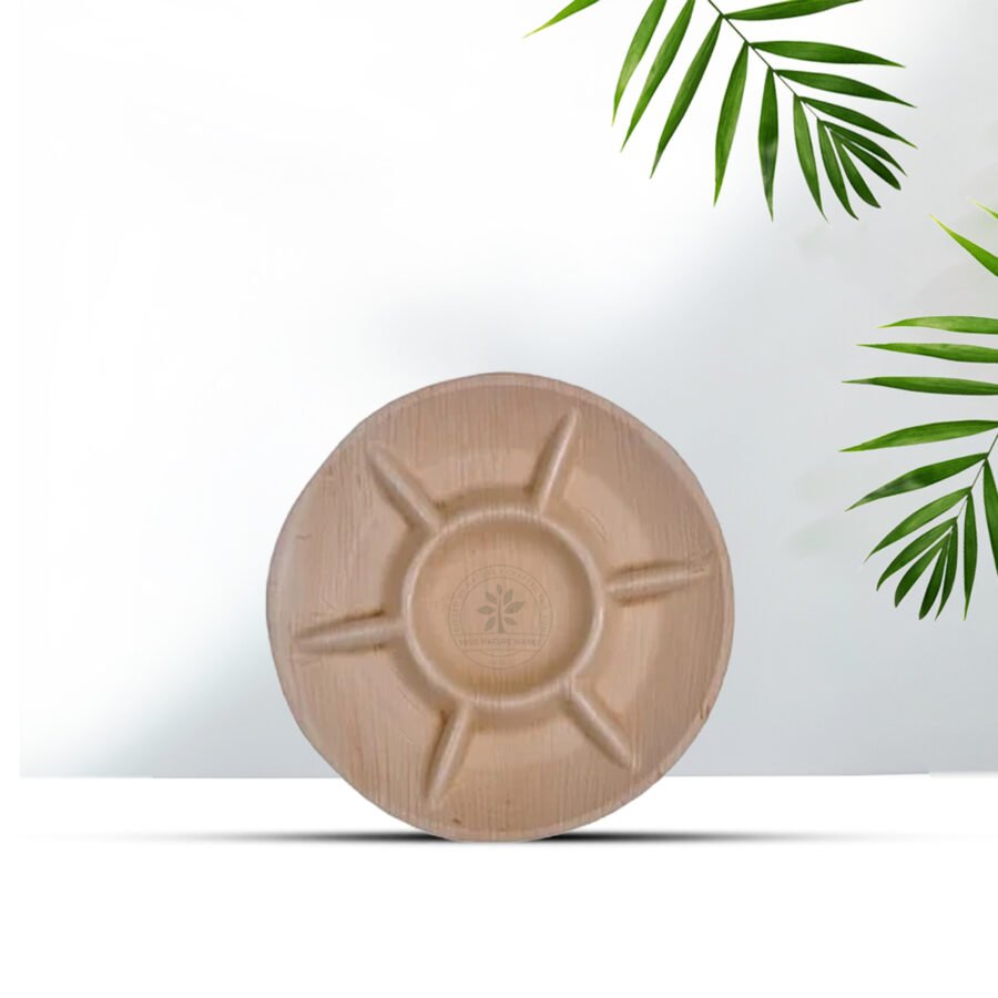 9" Round Plate 7 Partition